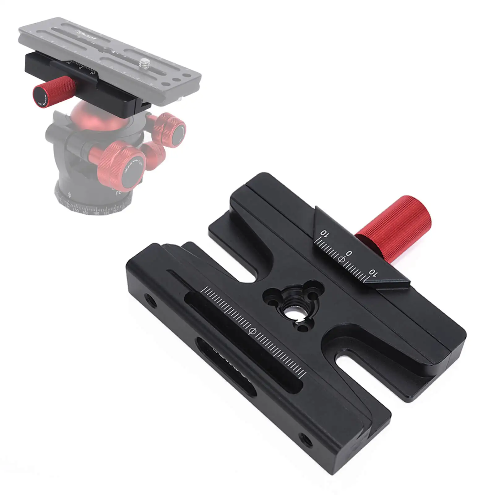 Placa de Liberação Buraco para Placa de Liberação Cabeça de Arca-swiss Braçadeira com 3 Rápida Adaptador Parafuso Buraco para Tripé Gitzo Manfrotto 85mm – 8
