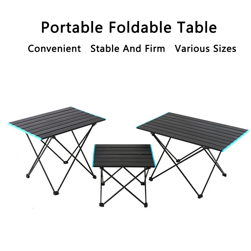 Ultralight Portable Outdoor Table Foldable Camping Table Aluminum Alloy Durable Dinner Table Party Picnic Fishing BBQ Desk