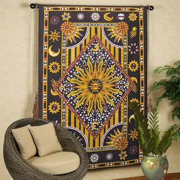 

Tapestry Wall Hanging Polyester Indian Mandala Pattern Blanket Home Decoration Yoga Multifunction Mat Small 150*200cm