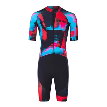

2020 Morvelo Team Triathlon Men Cycling Jersey Set Summer Short Sleeve Bicycle Jersey Skinsuit Jumpsuit Maillot Cycling Gel Suit