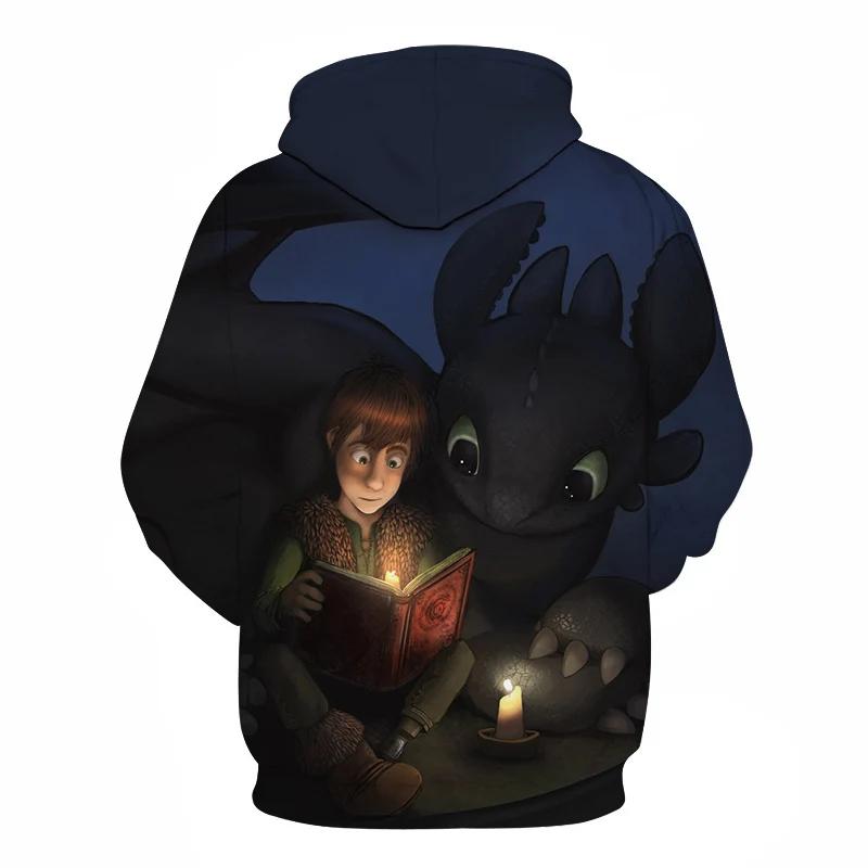 Cloudstyle Movie How To Train The Dragon Hoodies мужские толстовки в стиле хип-хоп с 3D принтом, беззубики, пуловеры, забавные худи унисекс