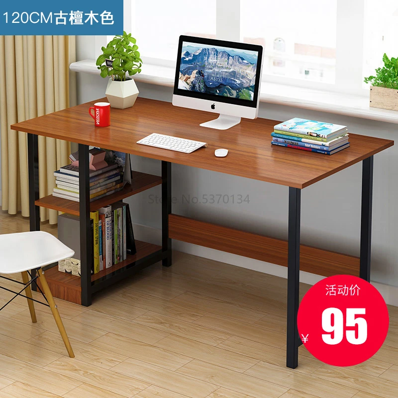 Компьютерный стол, настольный, домашний, простой, для спальни, в сборке, один стол, стол для студентов, простой маленький стол - Цвет: Светло-зеленый