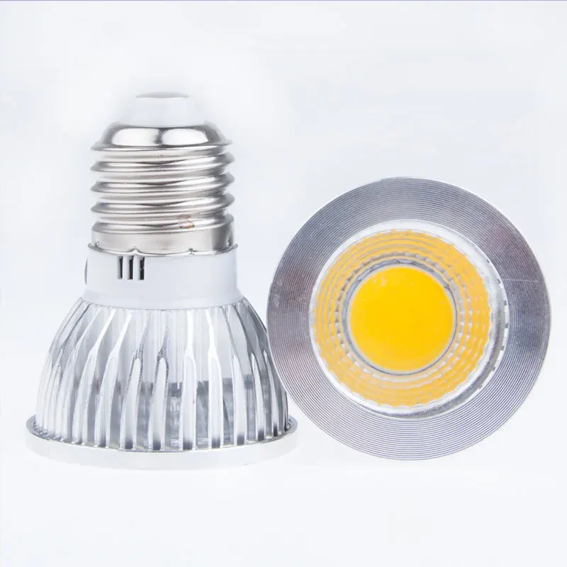 6W Dimmable LED COB Spotlight G10 E27 Bulb Lamp Light AC100-245V Aluminium
