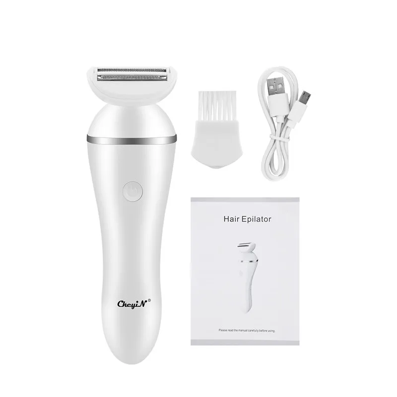 Depilação para Mulher Depilador sem Fio Remoção do Cabelo de Corpo Ckeyin Elétrico Lady Shaver Facial Indolor Inteiro Recarregável Navalha 51 10 High Quality Eletrodomésticos