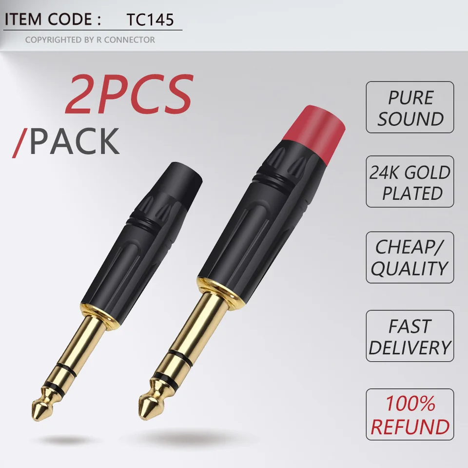 Keple Adattatore Da Jack Mono Da 6,35 Mm A Presa Mono Da 6,35 Mm A 90 - Foto 9