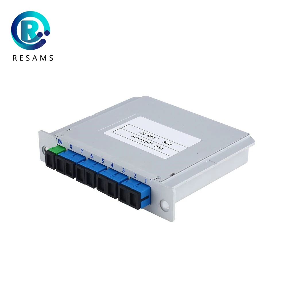 

Resams Lgx Type SC UPC 1*8 Without Connector Small Volume Fiber Optic Splitter Single Mode PAdditional Loss Stability Is Good