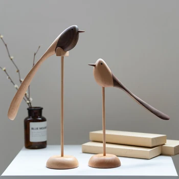 

Decorative Birds Creative Trimmings Office Desk Gifts Wood Decor Modern Nordic Style Home Decoration Accessories for Living Room