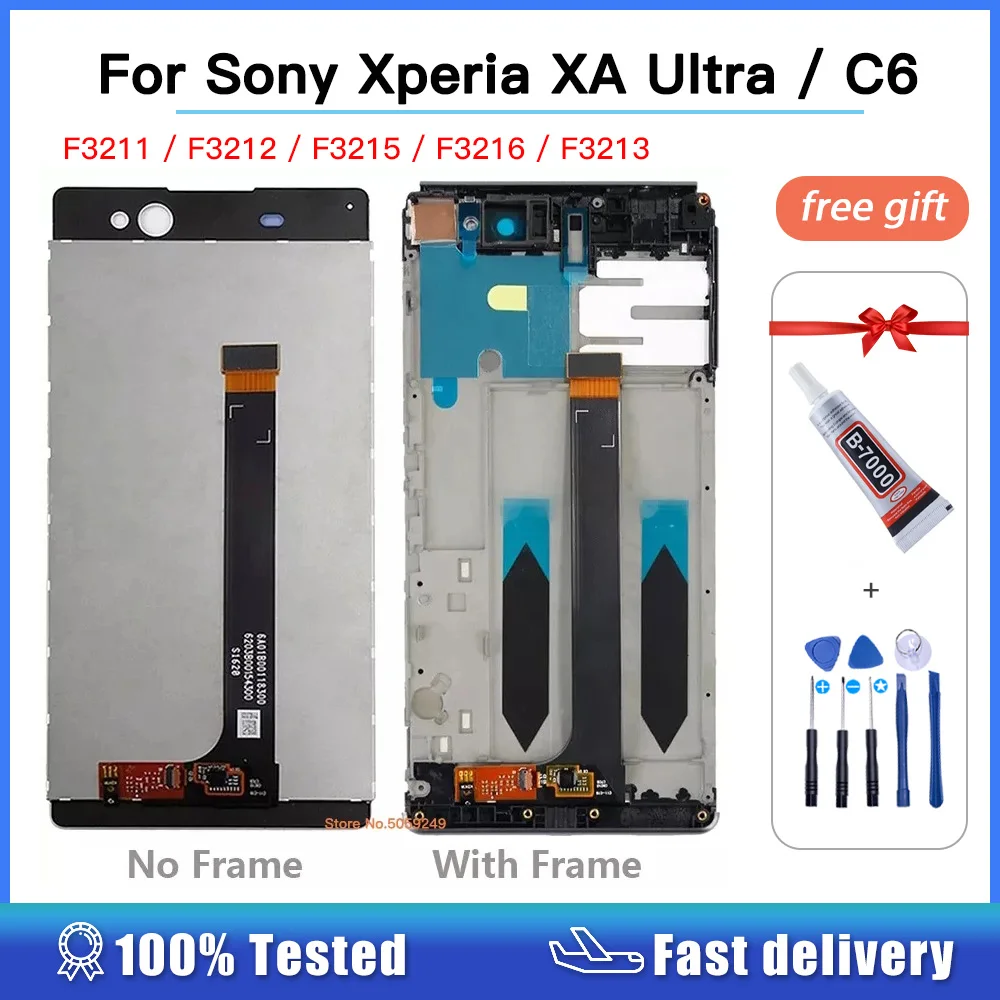 ЖК-дисплей 6 0 дюйма для Sony Xperia xa ultra экран F3211 F3212 F3215 F3216 F3213 сенсорный дигитайзер с