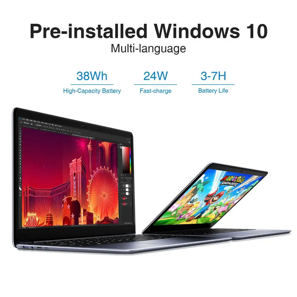 Ноутбук CHUWI HeroBook Pro 14 1 дюйма IPS экран Intel N4000 8 + 256 ГБ Windows 10|Ноутбуки| |