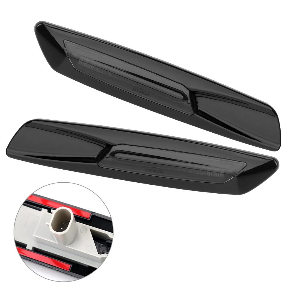 1 pair Front Side Blinker Lights For BMW 1 3 5 Series E60 E61 E81 E82 E87 E88 E90 E91 E92 E93 Car Amber LED Side Mar