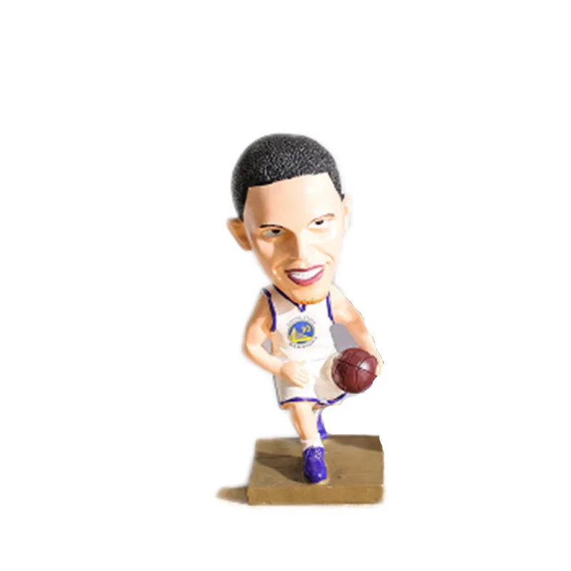 Баскетбольная звезда украшение автомобиля Смола качающаяся голова игрушки автомобиль орнамент автомобиль подвеска Украшение автомобиля аксессуары - Название цвета: Medium