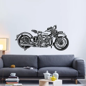 

Vintage Classical Motorcycle Sticker Vehicle Decal Posters Vinyl Wall Autobike Decor Mural Sticker Motorcycle Racing Decals