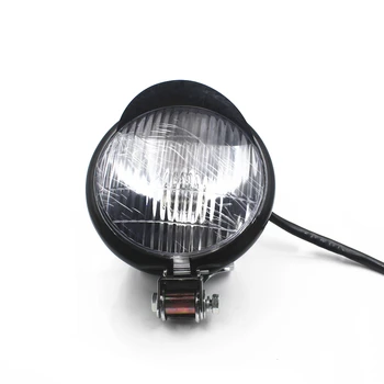 

Universa 12v Motorcycle Headlight Vintage Head Light Motorbike Front HeadLamp Cafe Racer Old School Bobber Touring Custom