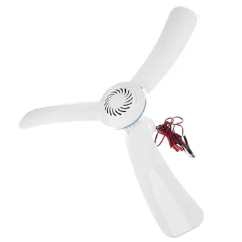 

12V Portable Ceiling Fan 16”/31.5” Hanging Camping Tent Fan for Outdoor Bed Home X5QC