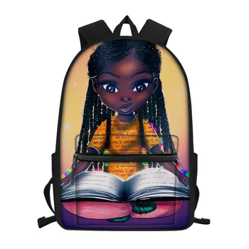 

HYCOOL Magic African Black Girl School Backpack Kids Fashion Cartoon School Bags Children Boys Girls Rucksack Schoolbag Zaino