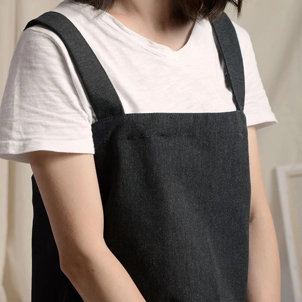 Durable Uniform Apron Waterproof Apron For Men Women Waterproof Chef Apron Cooking Kitchen Double Pocket Apron New
