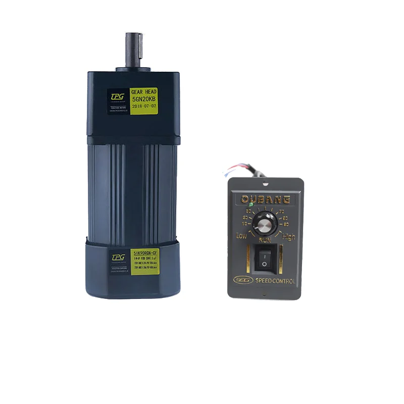 5IK90RGN-CF 90W AC220V AC gear reducer motor, adjustable speed, reversible, high torque + speed controller