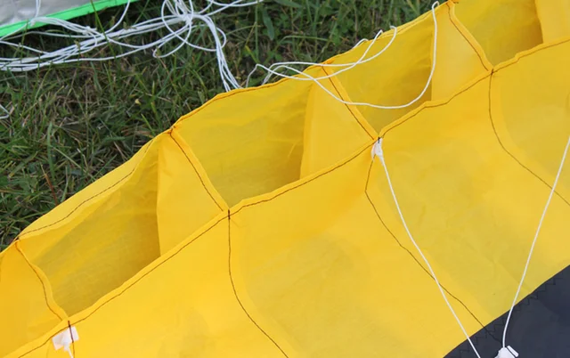 free shipping large rainbow dual line Stunt Power kite boarding kite line parafoil kitesurf windsock inflatable kites factory 6