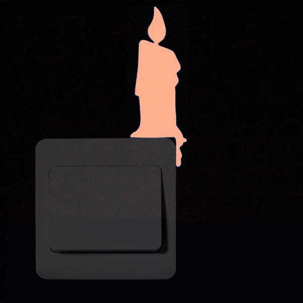 red light 12 Творческий Кот из мультфильма луна фея люминесцентный переключатель наклейка светится в темноте Звезда стикер на стену Украшение Наклейка s домашний декор - Цвет: red light 12
