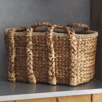 

American woven double handle storage basket