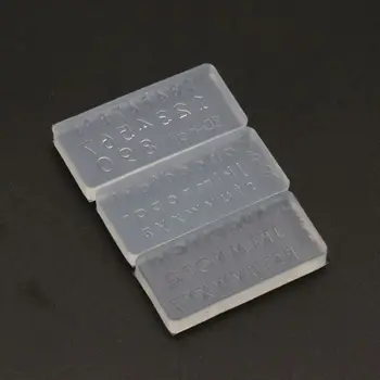 

3Pcs Small Size Numbers Letters Mold Kit Alphabet Pendant UV Epoxy Resin Silicone Mold