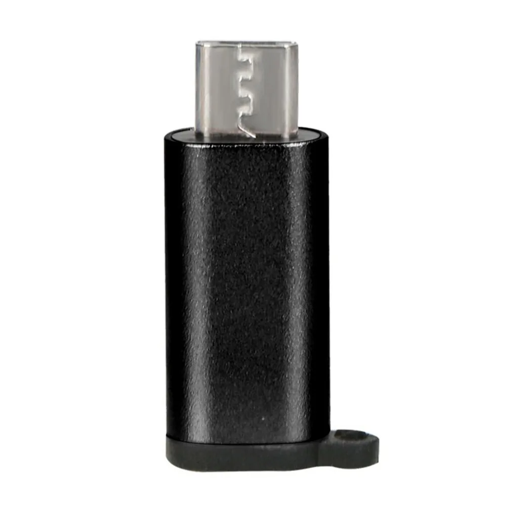 Мини Портативный алюминиевый USB-C к Micro USB адаптер с брелоком анти-потеря usb тип-c к Micro USB соединитель преобразования