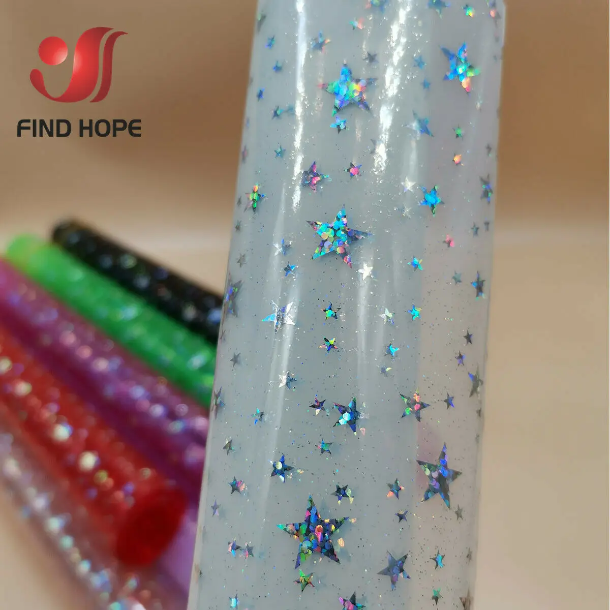 A4 Transparent PVC Vinyl Stars Fabric Sheets Laser iridescent Hologram Shiny DIY Handmade Bows Decor Craft Bag Earring Material