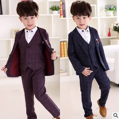 

2019 Spring And Autumn New Style BOY'S Korean-style Casual Suit Waistcoat Pants Three-piece Set Childrenswear