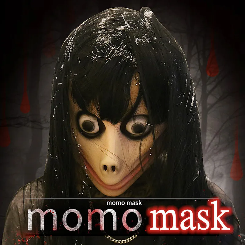Маска для косплея Momo Sterna для девочек, карнавальные маски для детей, взрослых, страшный призрак, вечерние латексные маски на Хэллоуин, реквизит для костюмированной игры