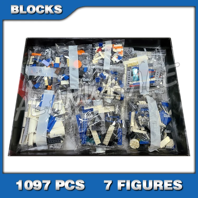US $59.98 1097pcs Deep Space Rocket Assembly Transport Crawler Truck Rover Lab 11388 Model Building Blocks Toy Compatible With Bricks