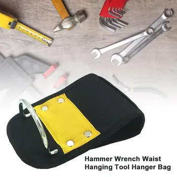 

Hammer Holder Lightweight Heavy Duty Tool Holster With Metal Hooks Hammer Wrench Waist Hanging Tool Hanger Bag