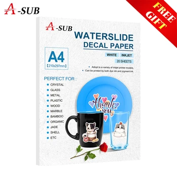 

Transfer paper, Waterslide Decal Paper A4 Size Inkjet Printing Transfer Paper Waterslide Decal Paper For Plate 20pcs/pack