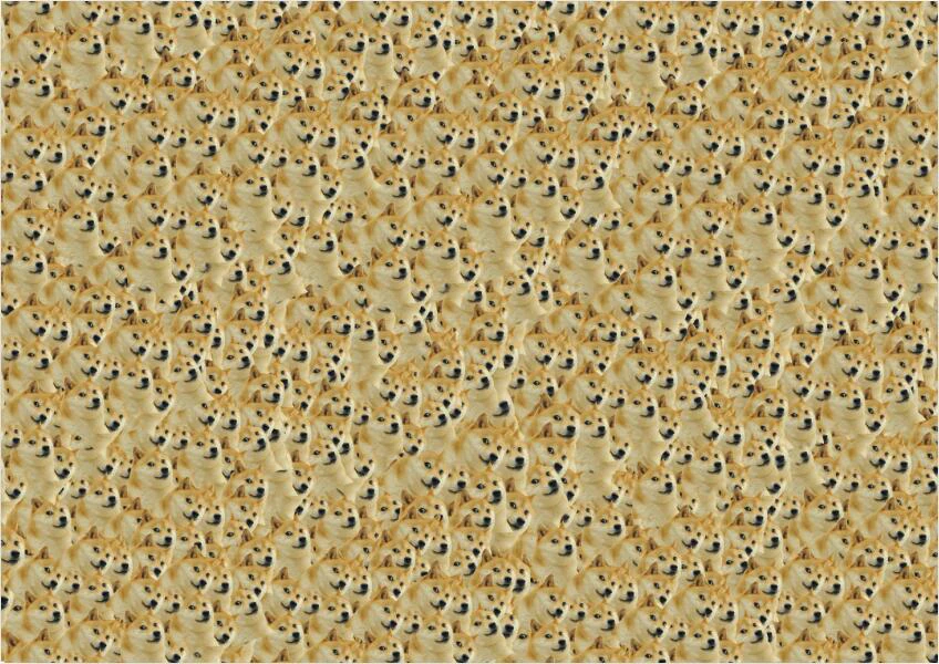 Doge Бог надоедливая собака одной собаки деревянные 1000 шт. головоломки для взрослых, встряхивающая речевой сети красных из Kichiku трюк подарок