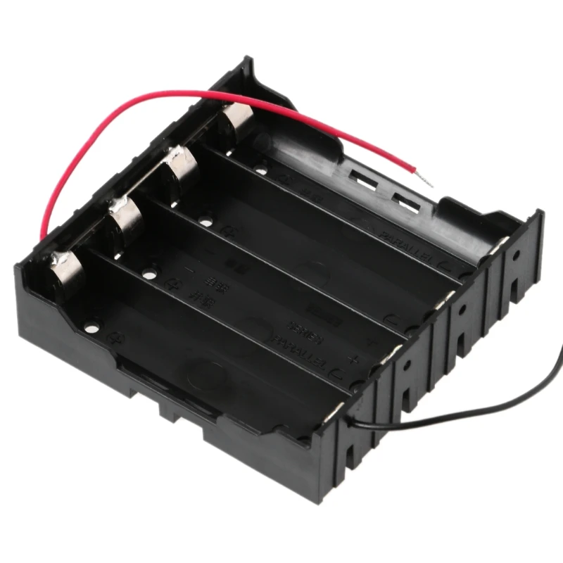 

3.7V Parallel 3x 4x 18650 Batteries Holder Box Storage Case Container With Wire DXAC
