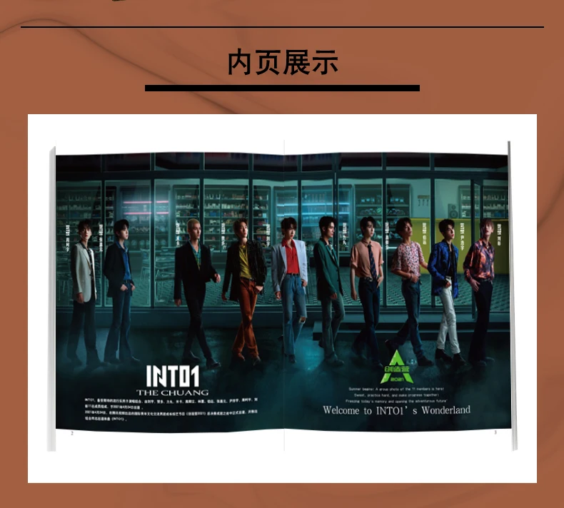 New INTO1 Times Film（Welcome To INTO1's Wonderland ） Magazine Painting Album Book Figure Photo Album Bookmark Gift