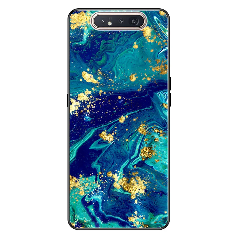 A029 Geruide 6,7 дюймов чехол для samsung A80 чехол, закаленное стекло чехол cubierta para Для samsung Galaxy A80 A 80 A805F A90 чехол - Цвет: A029