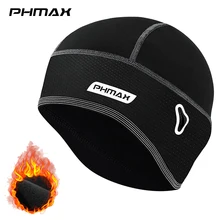 Зимняя велосипедная шапка PHMAX, ветрозащитная сохраняющая тепло Лыжная шапка для бега, катания на лыжах, езды на велосипеде, Теплая Флисовая ...