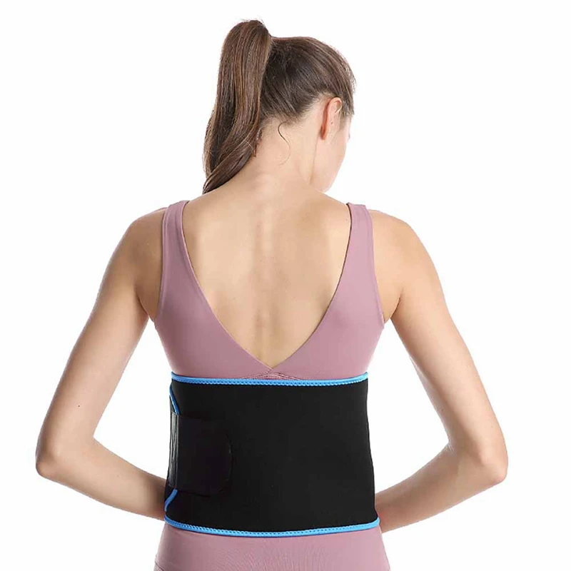 Women Adjustable Trainer Waist Support Fitness Belt Sport Protection Back Absorb Sweat Fitness Waist Support Belt With Pocket