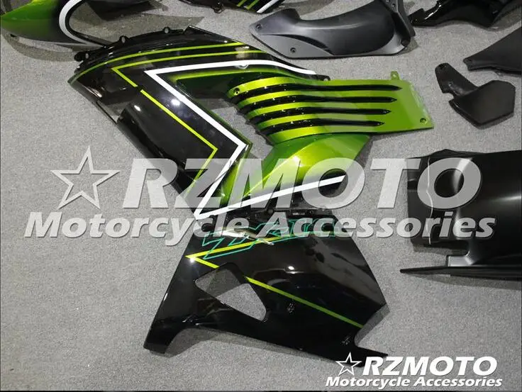 Мотоциклетный обтекатель abs комплект для Kawasaki ZX14R 2006-2011 корпусные детали плесень черный зеленый Магазин № 0065