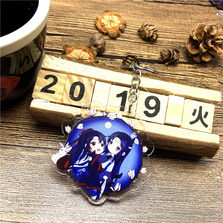 Дизайн Mo Dao Zu Shi брелок модная мультяшная фигурка Lan wangji Wei wuxian Mo Dao Zhu Shi автомобильные брелоки для сумки брелоки