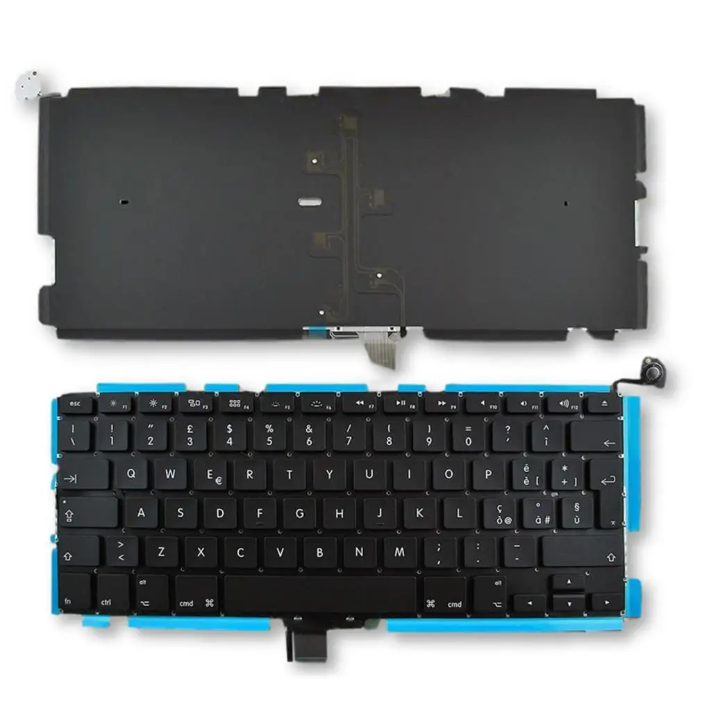 Portuguese UK German Layout Replacement Keyboard for Apple MacBook Pro A1278 MB466 MB477 MB990 Keyboard Repair Part Brand New