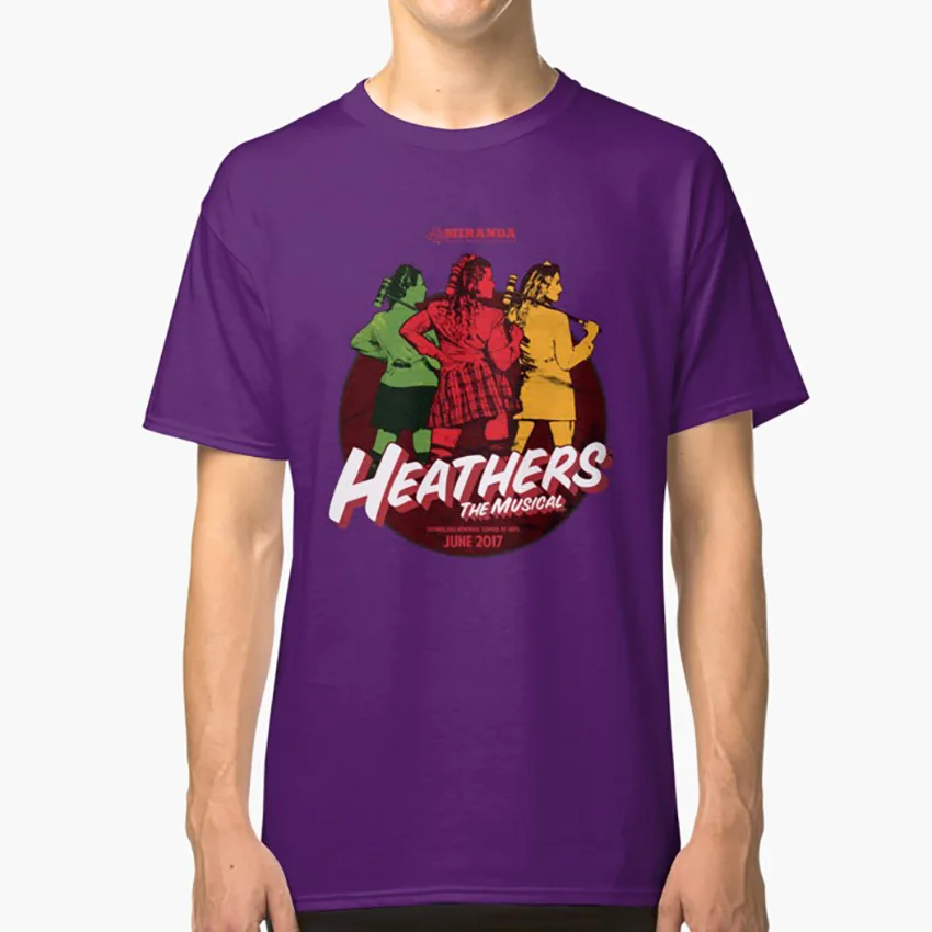 Музыкальная футболка MMS Heathers музыкальная Миранда - Цвет: Фиолетовый