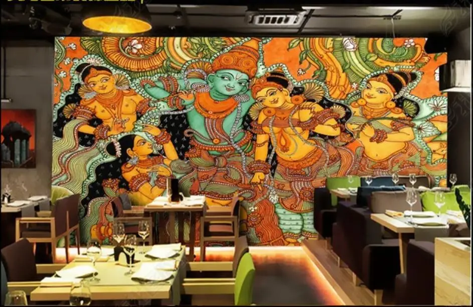 

3d wallpaper custom photo mural Buddha statue india southeast asian religious mythological figure wallpaper in the living room