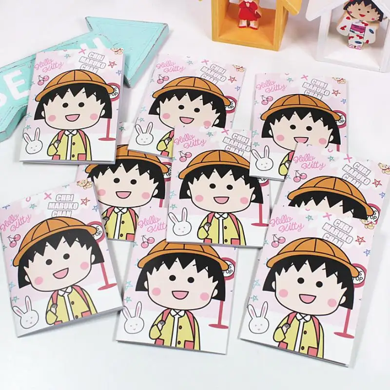 1 шт. новый красивый Японский Аниме Chibi Maruko маленький ноутбук мини-блокнот планировщик портативный блокнот фигурка игрушки подарок