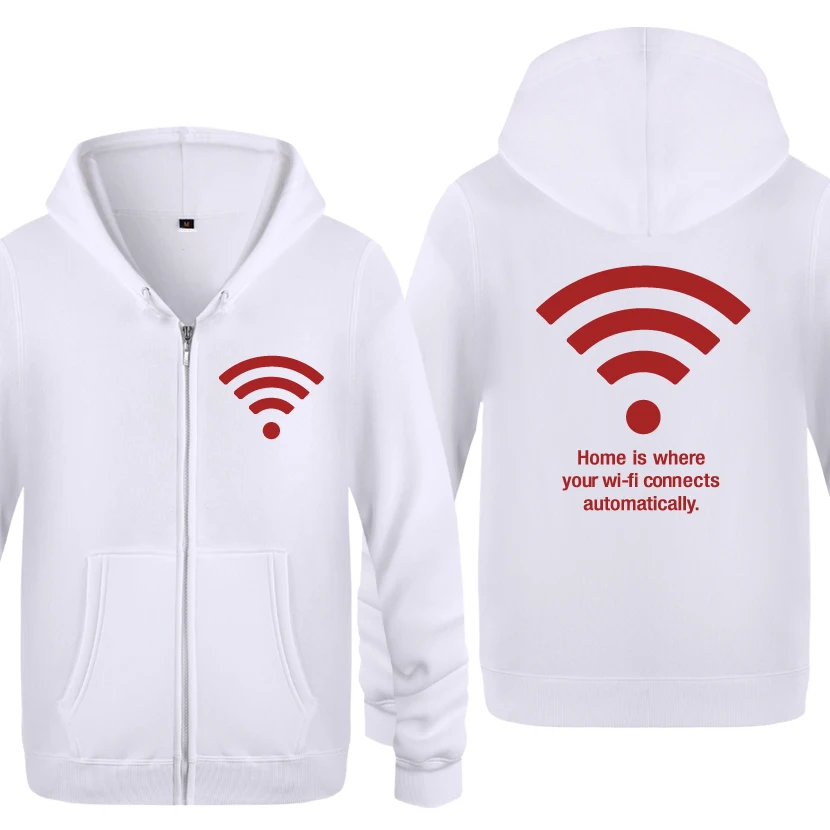 Беспроводной Wi-Fi персональный Новинка толстовки мужские мужские флисовые кардиганы на молнии толстовки с капюшоном