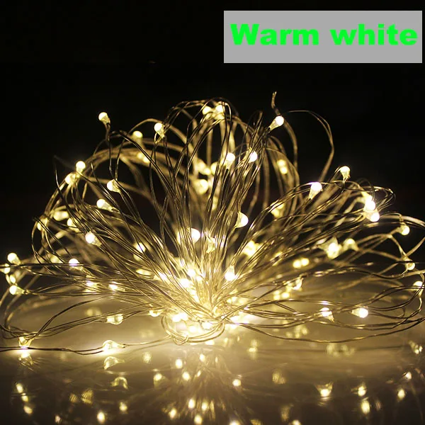 Warm white 2 м 5 м 10 м светодиодный светильник с пробкой для бутылки для стеклянной Крафтовая бутылка Свадебные украшения Рождественские гирлянды - Испускаемый цвет: Warm white