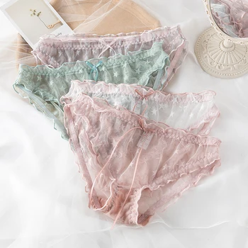 

Sweet Girl Star Lace Panties Women Star Pattern Girl Briefs Lace Panties Woman Intimates Underpants Casual Underwear Hot