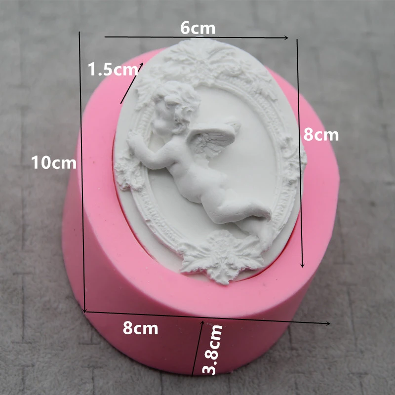 Soap Silicone Craft Cute Baby Angel Shape Soap Form Candle Mould DIY Aroma Plaster Making Tool Fondant Cake Baking Molds