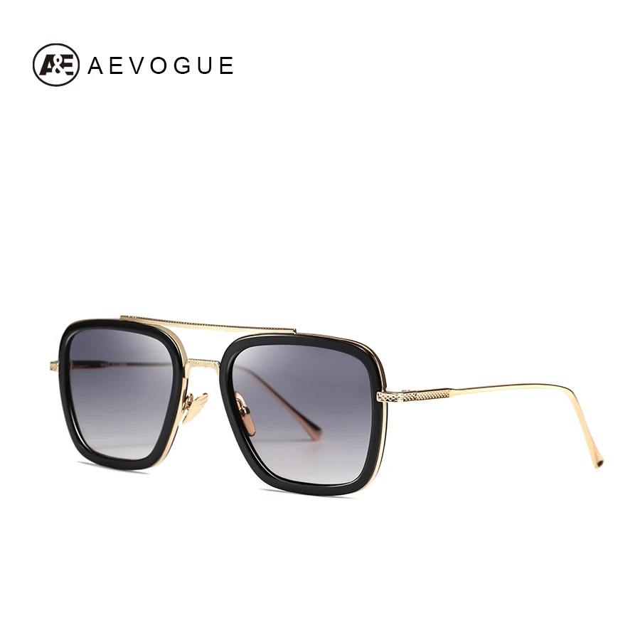 Солнцезащитные очки AEVOGUE модные паровые панк Мстители Tony Stark брендовые дизайнерские солнцезащитные очки Железный человек Oculos UV400 AE0752 - Цвет линз: NO1