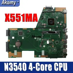 Amazoon X551MA материнская плата для ноутбука ASUS X551MA X551M X551 F551MA D550M Тесты Оригинал материнская плата N3520 4-Core Процессор